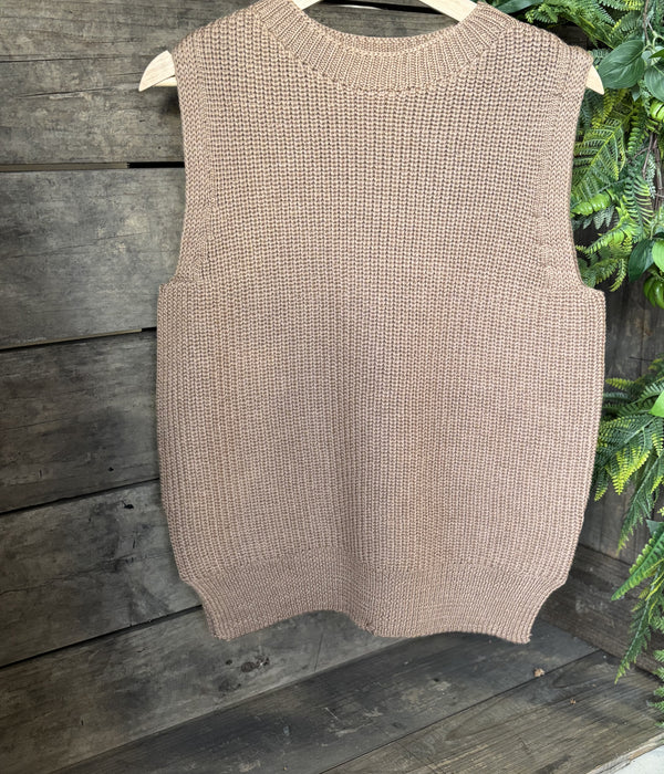100% Pure Merino Chunky Ribbed Vest