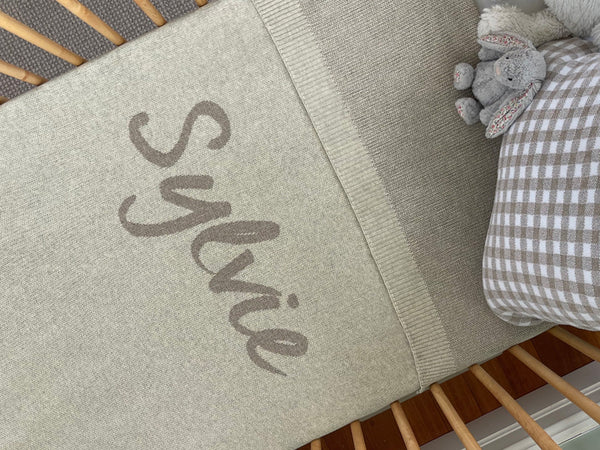 Jacquard Name Blankets