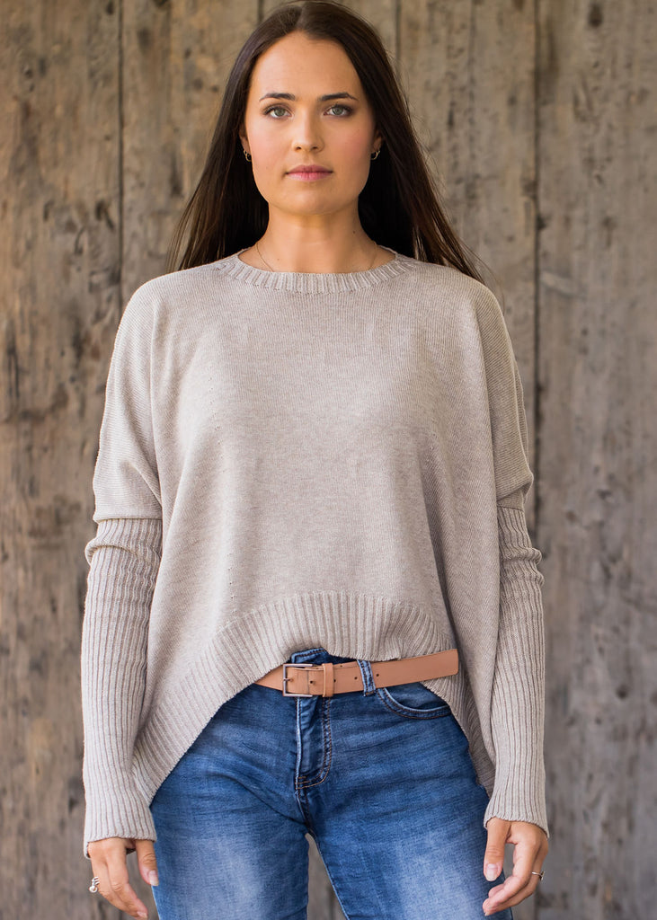 Boxy Crop Jumper - 100% Cotton