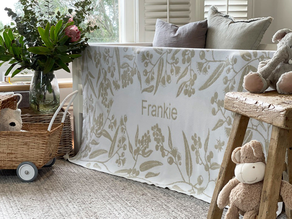 Personalised baby cot 2025 blanket