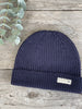 Mens Ribbed Merino Beanie