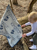 At The Knit Studio we knit our personalised baby blankets in 100% Organic Cotton. This Security blanket has a loop for a dummy and a loop to hold on to, the perfect keepsake. There are 25 colours and 7 fonts plus over 50 graphic symbols to choose from. Sustainably, each blanket is individually knitted to order. This custom blanket is personalized with the name of your choice. Australian Made and owned, we provide free shipping worldwide. Great for baby’s birthday or Car seat and Pram.