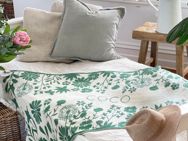 Spring Garden Designer Blanket | The Knit Studio | Personalised ...