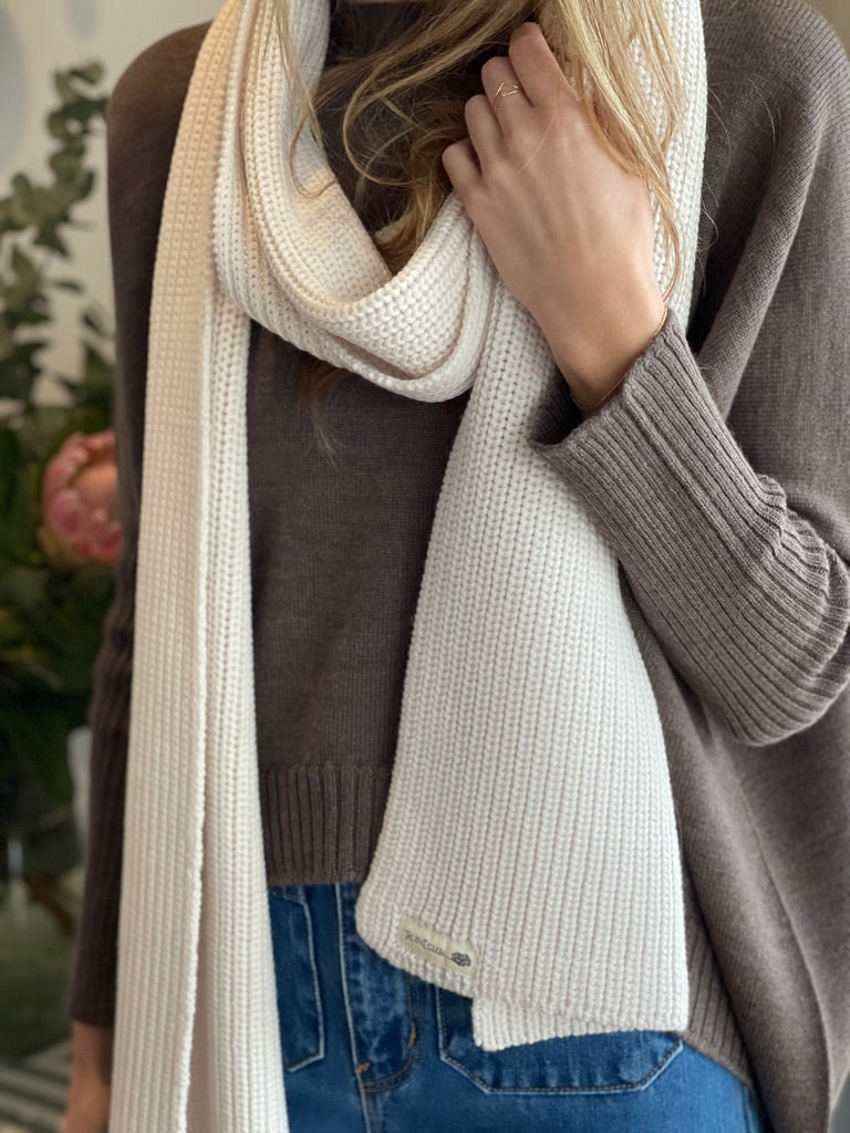 Ribbed Merino Chunky Scarf